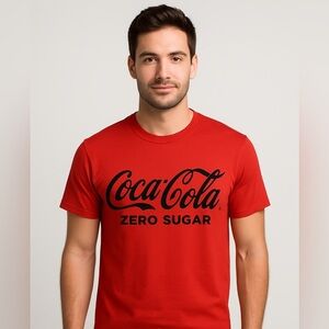 Coke Coca Cola Zero Red Tee t shirt size XL men’s womens unisex pop soda NEW